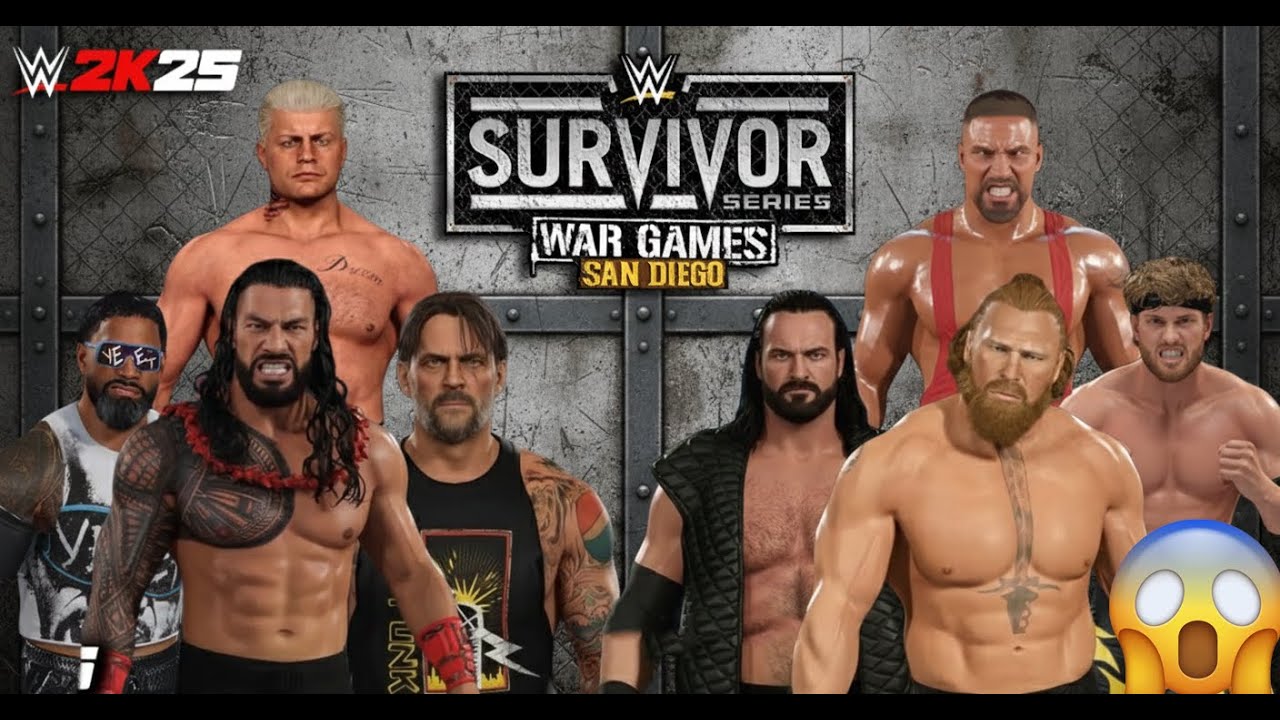 WarGames Match – Team Brock Lesnar vs Team Roman Reigns WWE 2K25 Gameplay