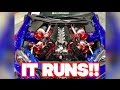 IT RUNS! The V12 QUAD TURBO Toyota 86 is alive!