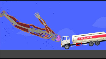 Phun Algodoo Car Destruction #2