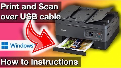 Printing and Scanning using USB cable on Canon Pixma for Windows Computers (How to instructions)