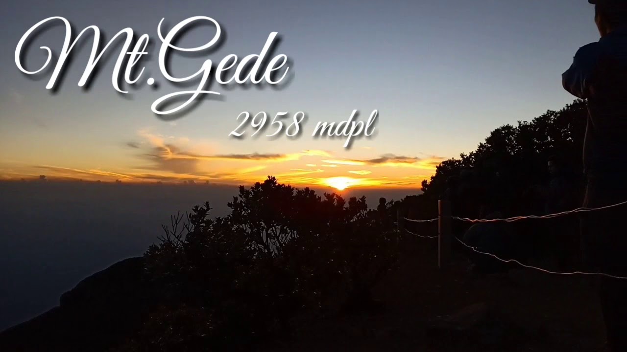  Lukisan  pagi sunrise di puncak gunung  gede  YouTube