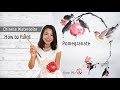 Chinese Painting demonstration: how to paint pomegranate, bird and flowers