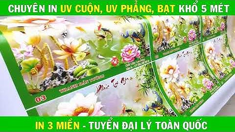 Tranh 3 miền - in 3 miền số 1 lĩnh vực IN UV CUỘNG UV PHẲNG máy móc hiện đaij