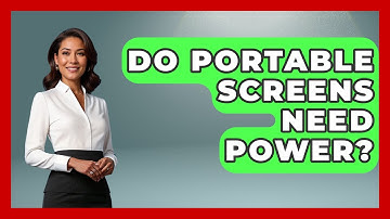 Do Portable Screens Need Power? - NextGen Viewing and Audio