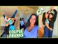 Look how she grabbed him !!! 😜 Tiktok couple pranks