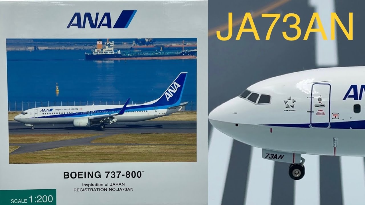 全日空商事 NH20071 NH20119 1/200 ANA 737-800 JA73AN ANA OFFICIAL ,ANA WINGS  Diecast aircraft model