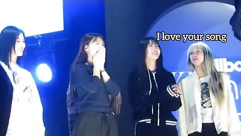 NaMoSaChae interaction with Kim Petras at #BBWomenInMusic