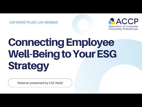 Connecting Employee Well-Being to Your ESG Strategy