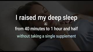 Sleep Stage Analysis: 4 Natural Hacks to Increase Deep Sleep (Based on Actual Data)