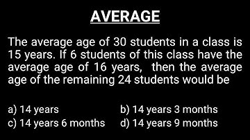 Average Question in English| Quantitative Aptitude | Arithmetic | Mathematics | TheBlackBoard