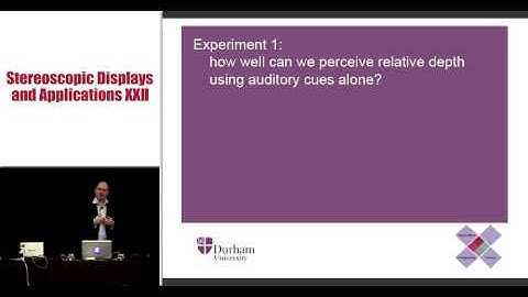 Can the depth perception of stereoscopic images be influenced by 3D sound?