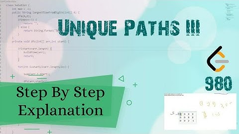 Unique Paths III LeetCode 980 September Challenge