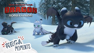 Story of the Dragons 🐉🎄| How To Train Your Dragon: Homecoming | Extended Preview | Mega Moments