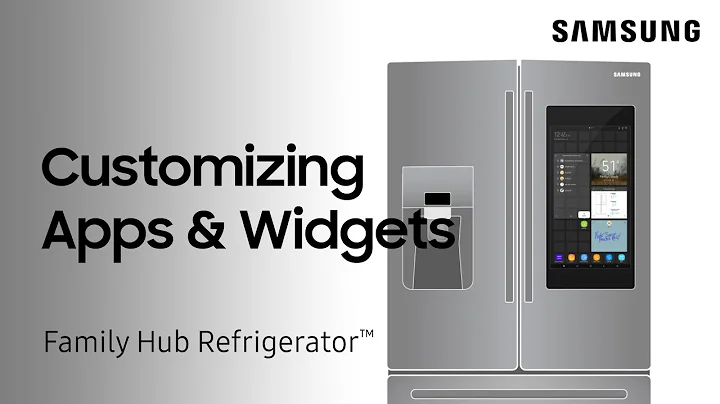 Customize apps and widgets on your Family Hub 5.0 fridge panel | Samsung US