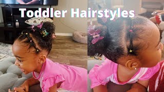 Toddler Hairstyles | Easy Toddler Natural Hairstyle in 10 minutes | The Drake Family