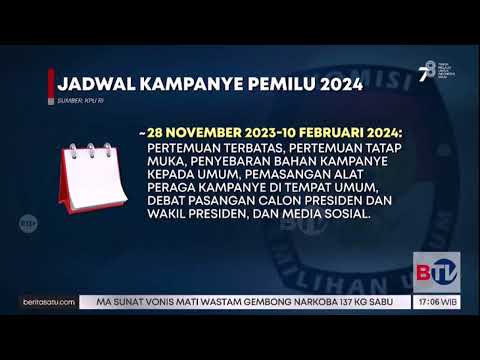 KPU Rilis Jadwal Kampanye untuk Pemilu 2024