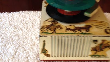 RCA 9EY-36  Roy Rogers 45 RPM Record Player Demonstration