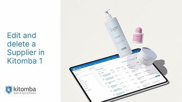 Edit and delete a Supplier in Kitomba 1