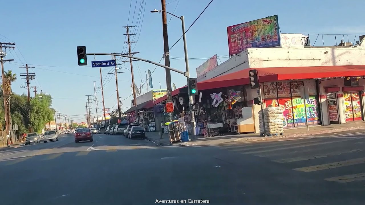 Distrito de la Moda Olympic Blvd, hacia Este de Los Angeles CA