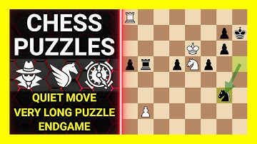 Chess Puzzles to Practice. Themes: Quiet move, Very long puzzle, Endgame. Learn Chess