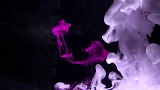 4k Macro Video: Color Ink In Water / Макро Видео: Краска В Воде