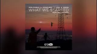 Don Diablo & Steve Aoki x Lush & Simon - What We Started feat. BullySongs (Cover Art)