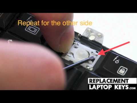 Laptop Key Install Guide  How to repair keyboard keys  HP DV7 HC30 F1 Small Retainer clips