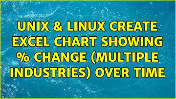 Unix & Linux: Create Excel chart showing % change (multiple industries) over time (2 Solutions!!)