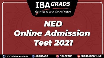 NED Online Admission Test 2021