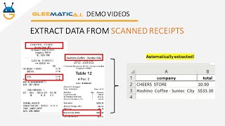 automatically extract data from scanned receipts | intelligent document processing | powered by ocr