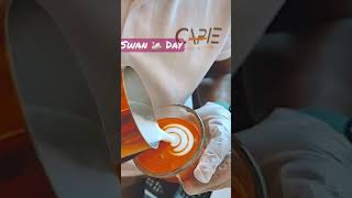 How to make Swan latte art shorts latte cappuccino latteart coffee cafe