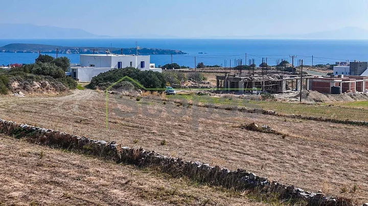 Scopas: NT127 Plot with building permit for sale in Aspro Chorio,  Paros island, Greece.