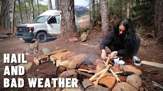 DISTURBING CAMPFIRE COOKING | Solo van life