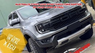 Worlds First LIVE dynotuned Ford Raptor v6 Twin Turbo 3D, Fuel, Boost, ignition timing & more