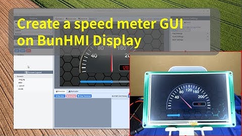 BunHMI: Create a SpeedMeter GUI on BunHMI display