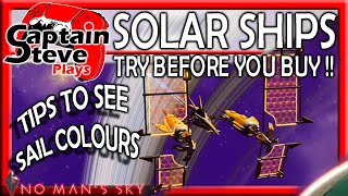 No Man's Sky Outlaws Tips to See Sail Types And Colour Captain Steve NMS Solar Ship Hunting Guide