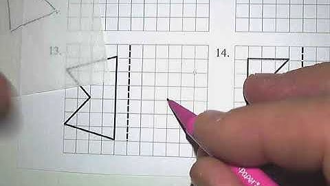 Reflecting using tracing paper