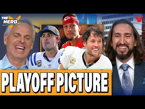 Colin Cowherd & Nick Wright DEBATE NFL Playoff predictions, Chiefs, Bears, Cowboys | THE HERD NFL