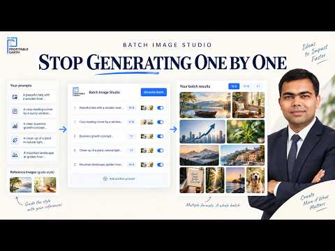 Stop Generating AI Images One by One | Batch Image Studio Demo | Baibhav Bajpai #profitableearth