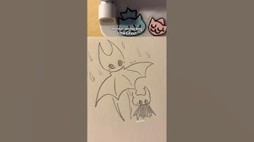 Hornet protecting Little Ghost from the rain BGM: Tea Errors by Jack Stauber #hollowknight#silksong