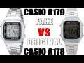 Как отличить оригинал Casio A178 от подделки Casio A179 ?