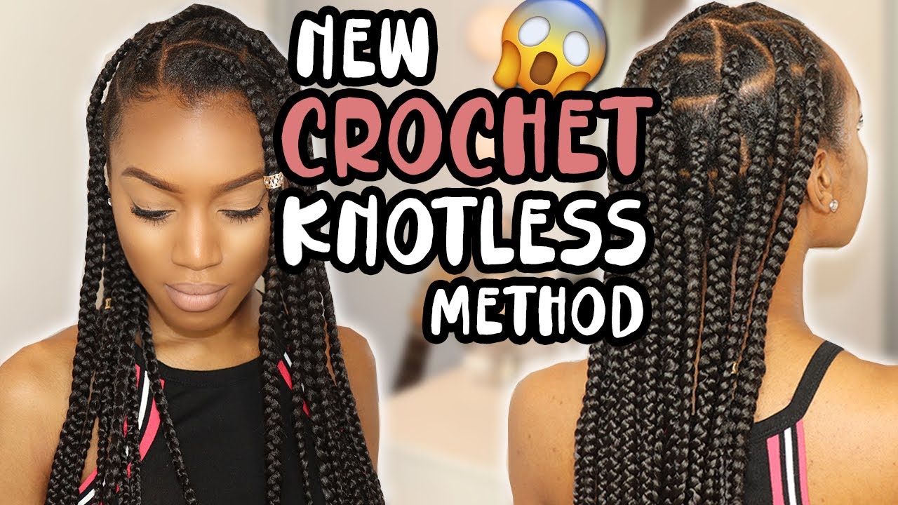 knotless box braids, crochet braids, crochet hairstyle, ari and ela, new me...