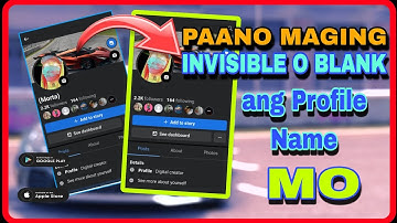 PAANO MAG LAGAY NG BLANK NAME O INVISIBLE NAME SA | FACEBOOK