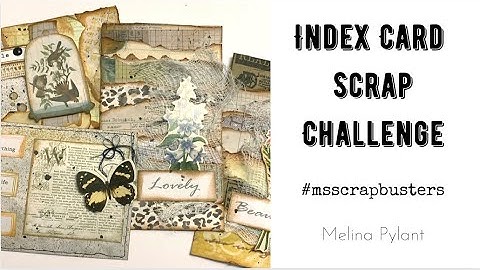 MAKING COLLAGED INDEX CARDS | #msscrapbusters CHALLENGE | SCRAP BUSTERS | ICAD | Episode 5