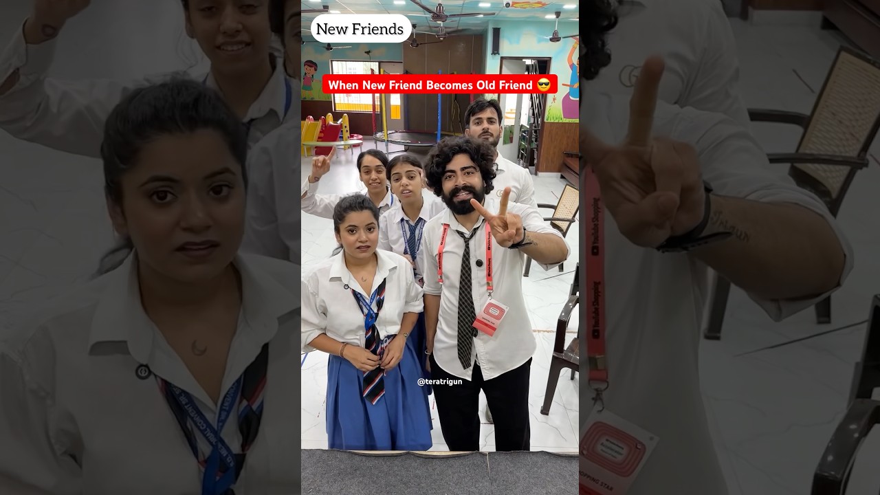 When New Friend Becomes Old Friend 😎 #shorts #ytshorts #teratrigun #comedy #schoolshorts