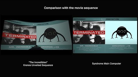 Syndrome Main Computer v2.0 (from "The Incredibles")