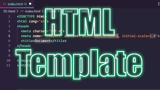 HTML Template in Visual Studio Code (Hot Key)