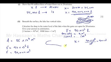 0580/42/O/N/18 (IGCSE) Paper 42  Q10a(i),(ii) Volume of Prisms