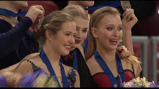 2018 Junior World Championship Ice Dance Victory Ceremony