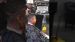 Womens Fade Haircut with design